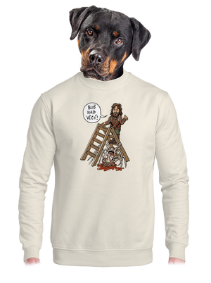 unisex mikina bez kapuce