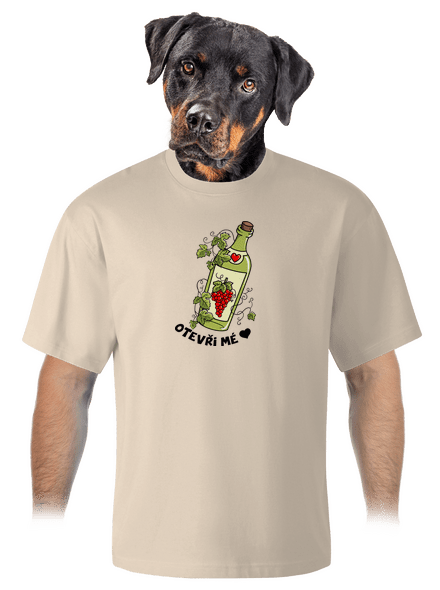 Otevři mé srdce unisex tričko oversized Almond