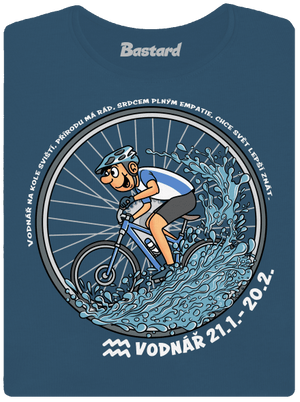 Cyklistický horoskop: Vodnář dámské tričko premium Petrol Blue