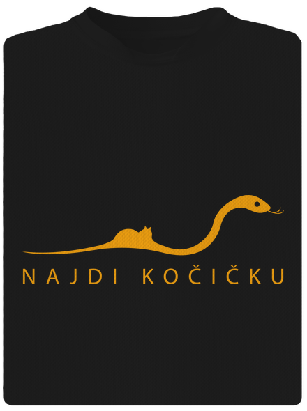 Najdi kočičku pánské sportovní tričko Black