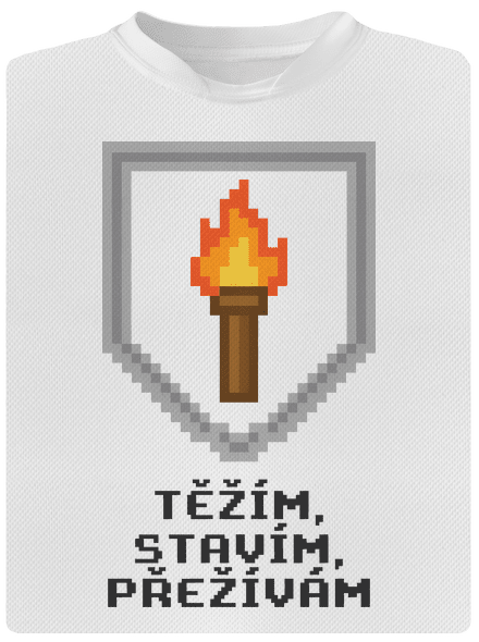 Těžím, stavím dětské sportovní tričko White