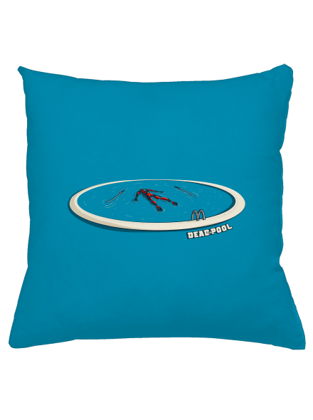 Dead in pool polštář Blue Turquoise