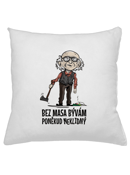 Neklidný bez masa polštář White