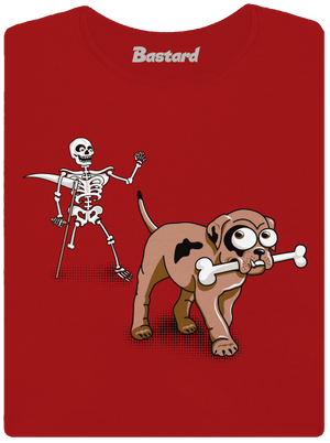 Kostlivec dámské tričko premium Red Mal