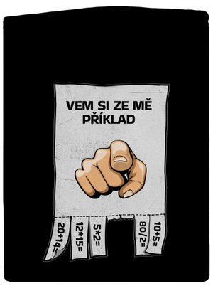 Vem si ze mě příklad dámská mikina na zip Black