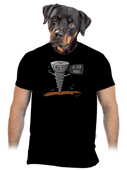Já jsem Vruut pánské tričko Black
