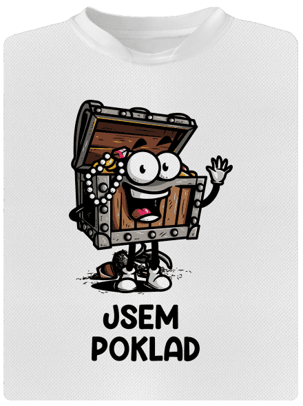 Jsem poklad dětské sportovní tričko White