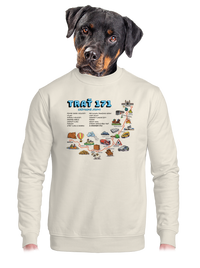 unisex mikina bez kapuce