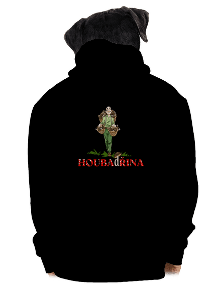 Houbadřina pánská mikina na zip Black