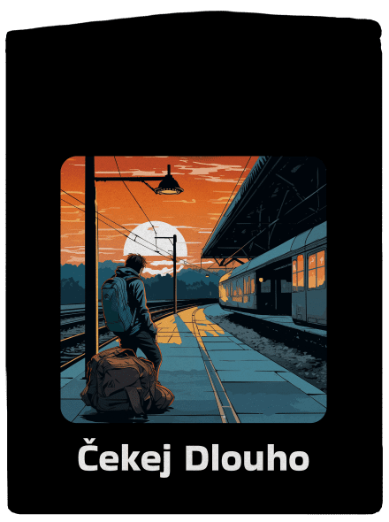 Čekej dlouho dámská mikina na zip Black