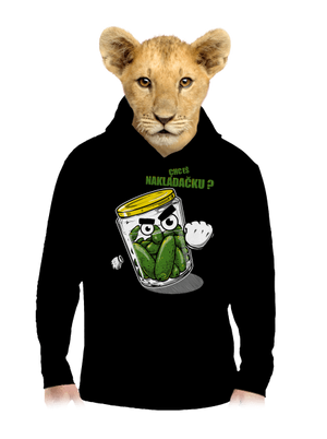 Nakládačka dětská mikina klokanka Black