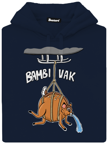 Bambi vak pánská mikina klokanka Navy