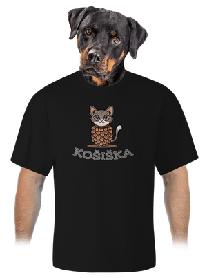 Košiška unisex tričko oversized Black