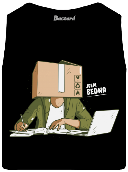 Jsem bedna pánské tílko Black