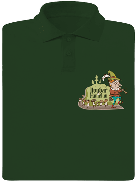 Houbař z Hamelnu pánská polokošile Bottle Green Mal