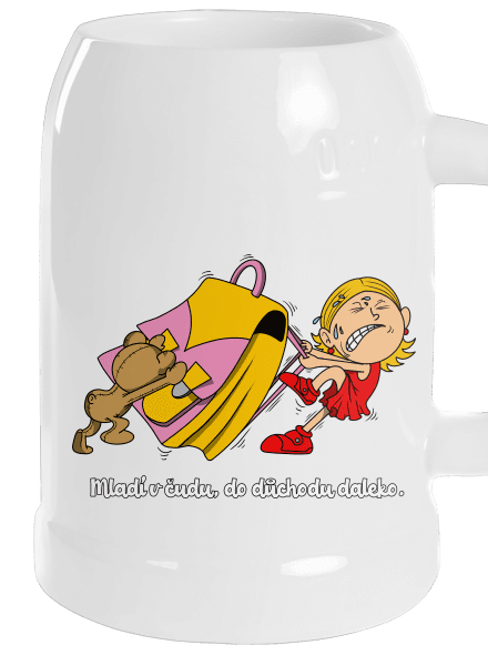 Školačka půllitr White