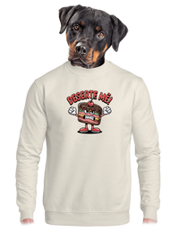 unisex mikina bez kapuce