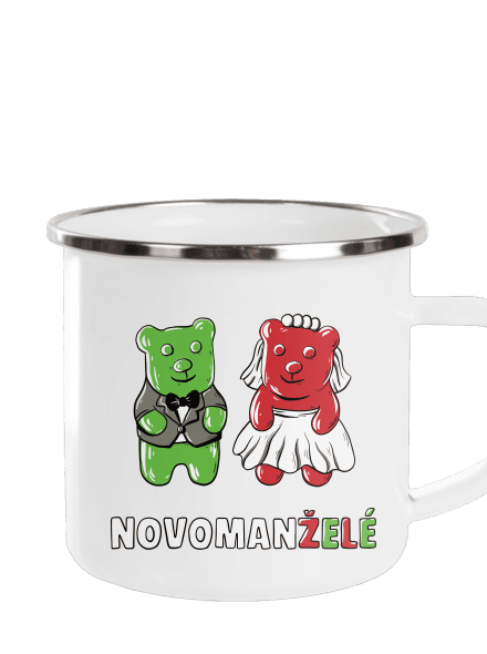 Novomanželé z želé plecháček White