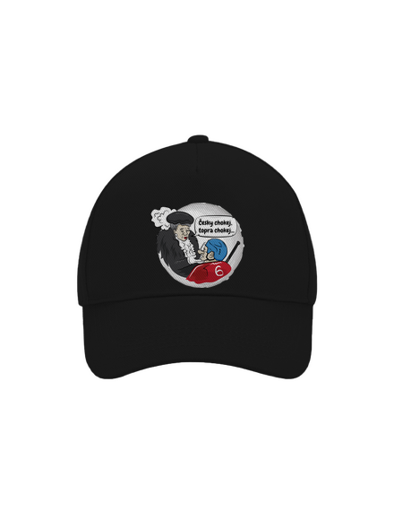 Český hokej kšiltovka baseballka Black