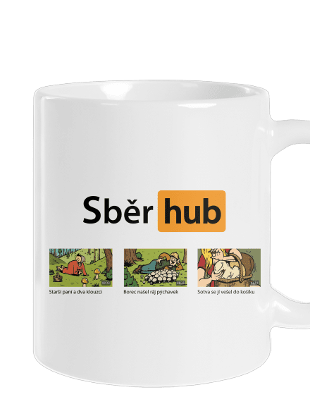 Sběr hub klasický hrnek White
