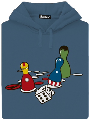 Superhrdino nezlob se dámská mikina klokanka Denim