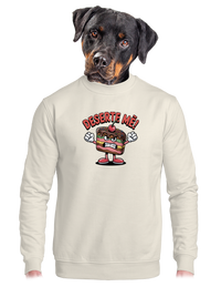 unisex mikina bez kapuce