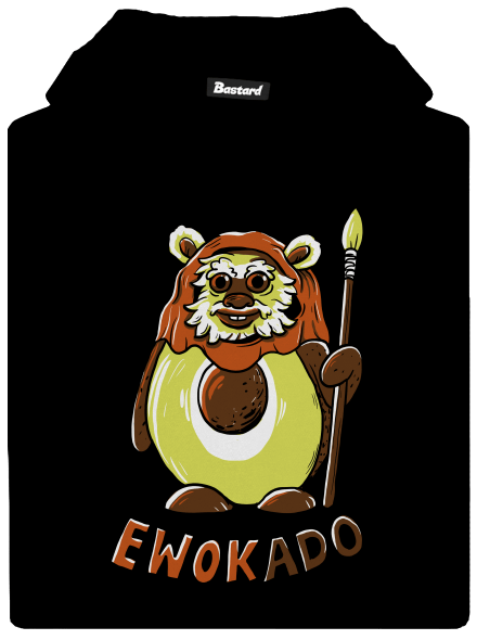 Ewokado dětská mikina klokanka Black
