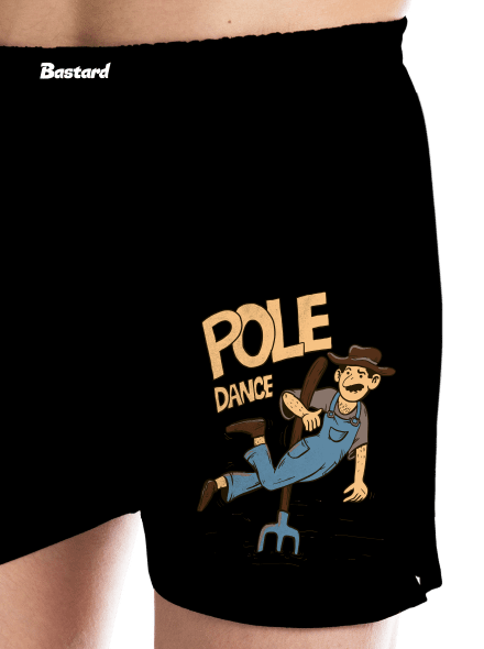 Pole Dance pánské trenky Black