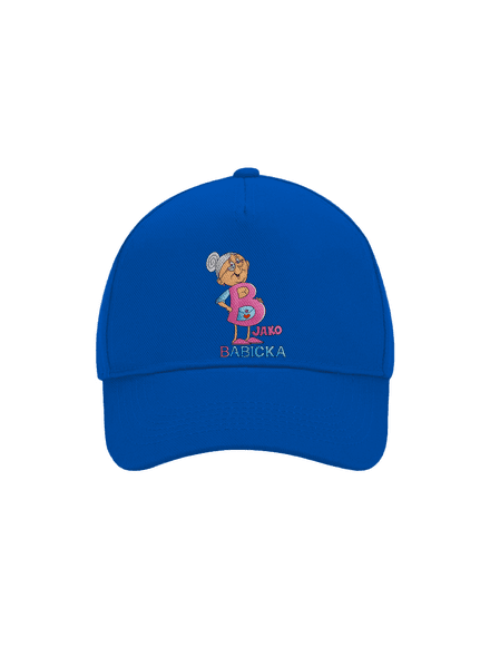 B jako babička kšiltovka baseballka Bright Royal