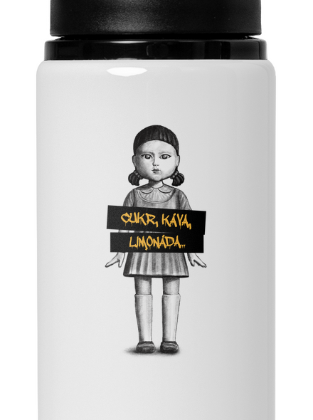 Cukr, káva, limonáda lahev na vodu White