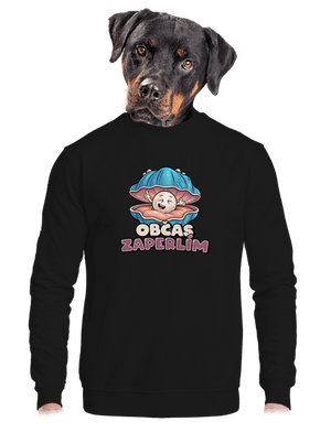 unisex mikina bez kapuce