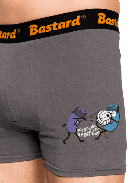 Vybitej boxerky Gray Melange