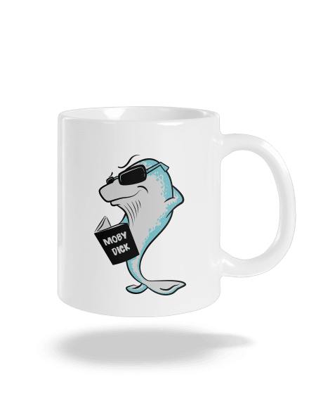 Moby Dick klasický hrnek White