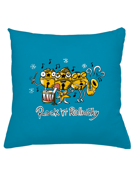 Rock 'n' rollničky polštář Blue Turquoise