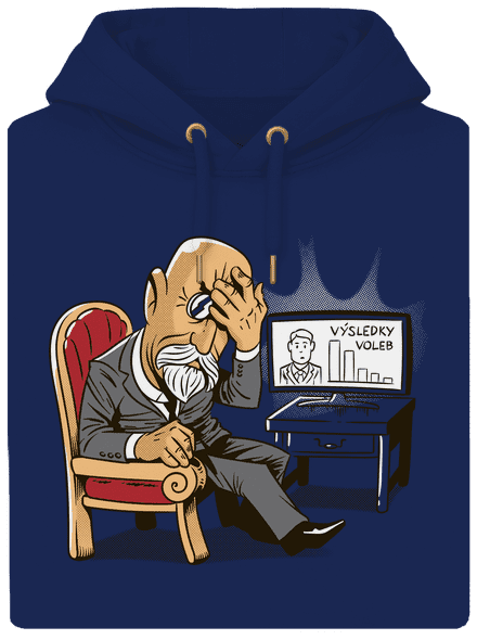 Masaryk unisex mikina premium Navy