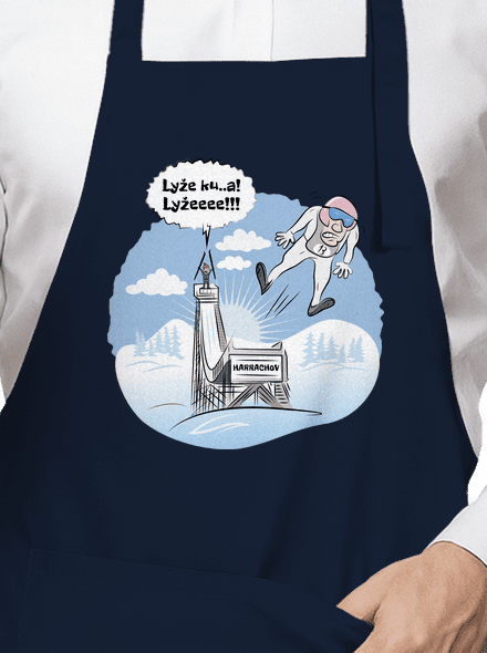 Lyže zástěra Navy