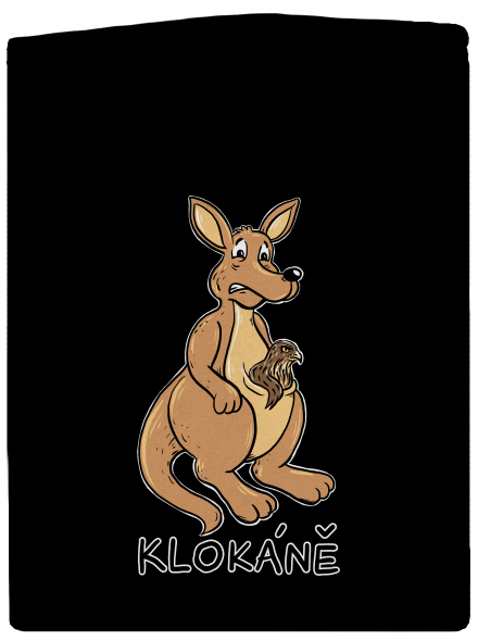 Klokáně dámská mikina na zip Black