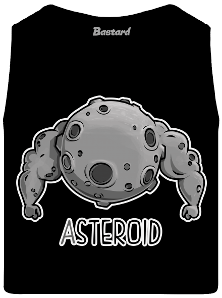 Asteroid pánské tílko Black
