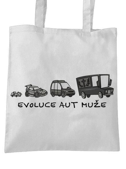 Evoluce aut muže taška White