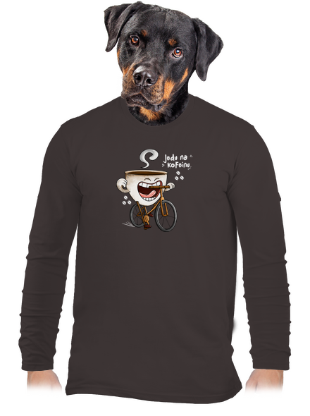 Jedu na kofeinu pánské dlouhý rukáv Bear Brown
