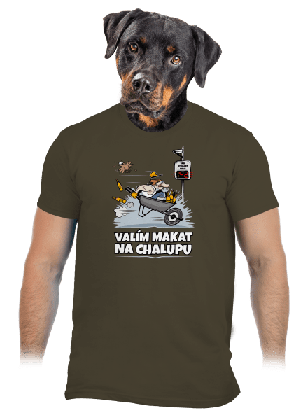 Valím na chalupu pánské tričko Urban Khaki