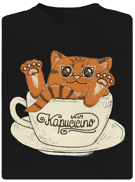 Kapučičíno dětské sportovní tričko Black