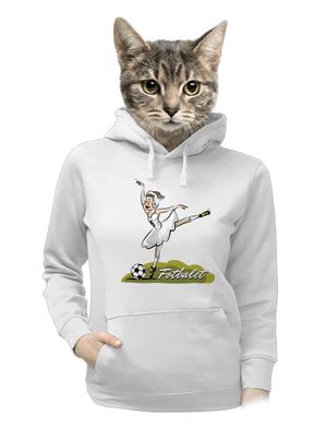 Fotbalet dámská mikina klokanka White