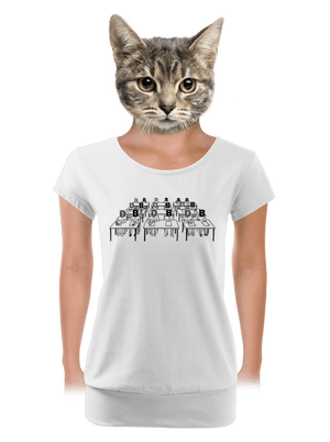 Cimrman: Debil, blbeček dámské tričko s lemem White