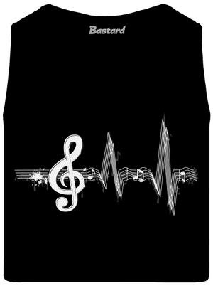 Žiju muzikou pánské tílko Black