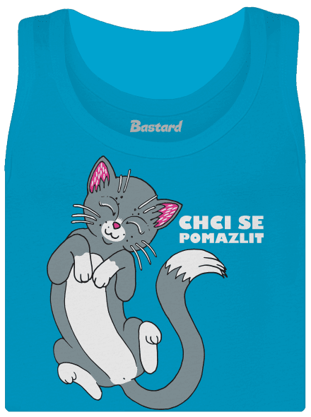 Chci se pomazlit dámské tílko klasické Blue Atol