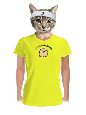 Poctivá buchta a klobása dámské sportovní tričko Neon Yellow