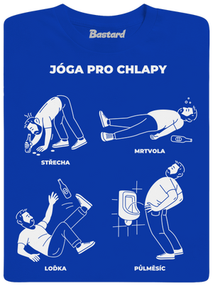 Jóga pro chlapy pánské tričko Royal Blue