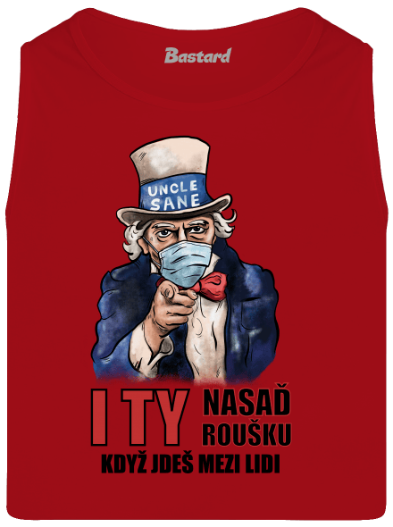 Nasaď roušku pánské tílko Red