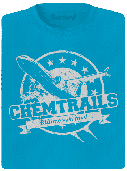 Chemtrails dámské sportovní tričko Blue Atol